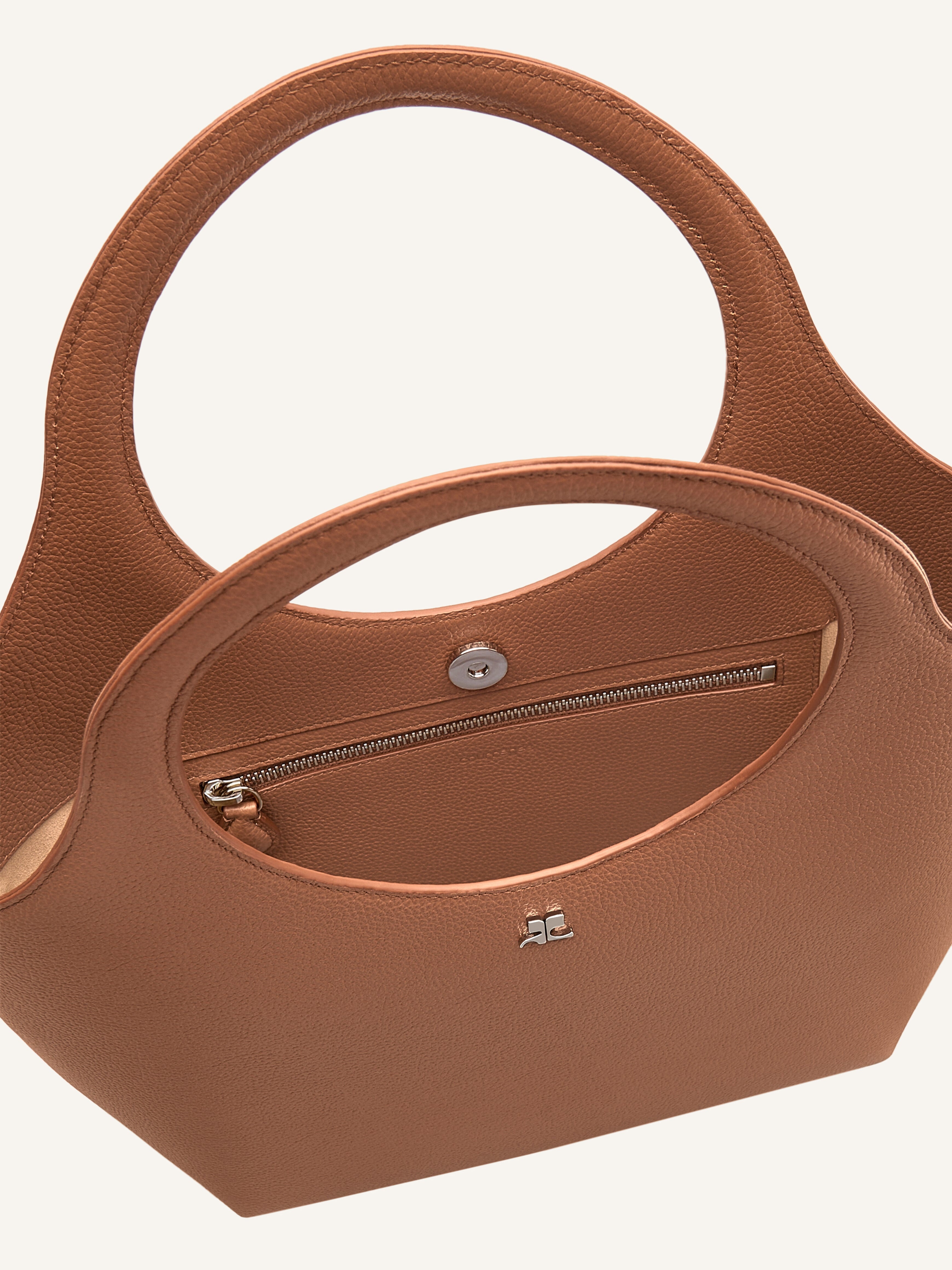 MEDIUM HOLY GRAINED LEATHER BAG - 5