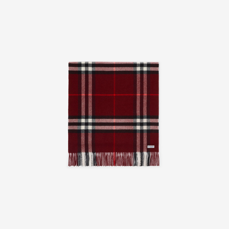 Wide Check Cashmere Scarf 4