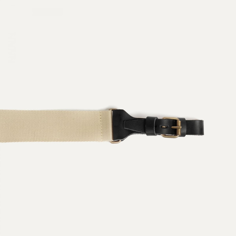 Bleu de Chauffe WOODY BUSINESS REMOVABLE BACKPACK STRAP  -  BLACK/BEIGE outlook