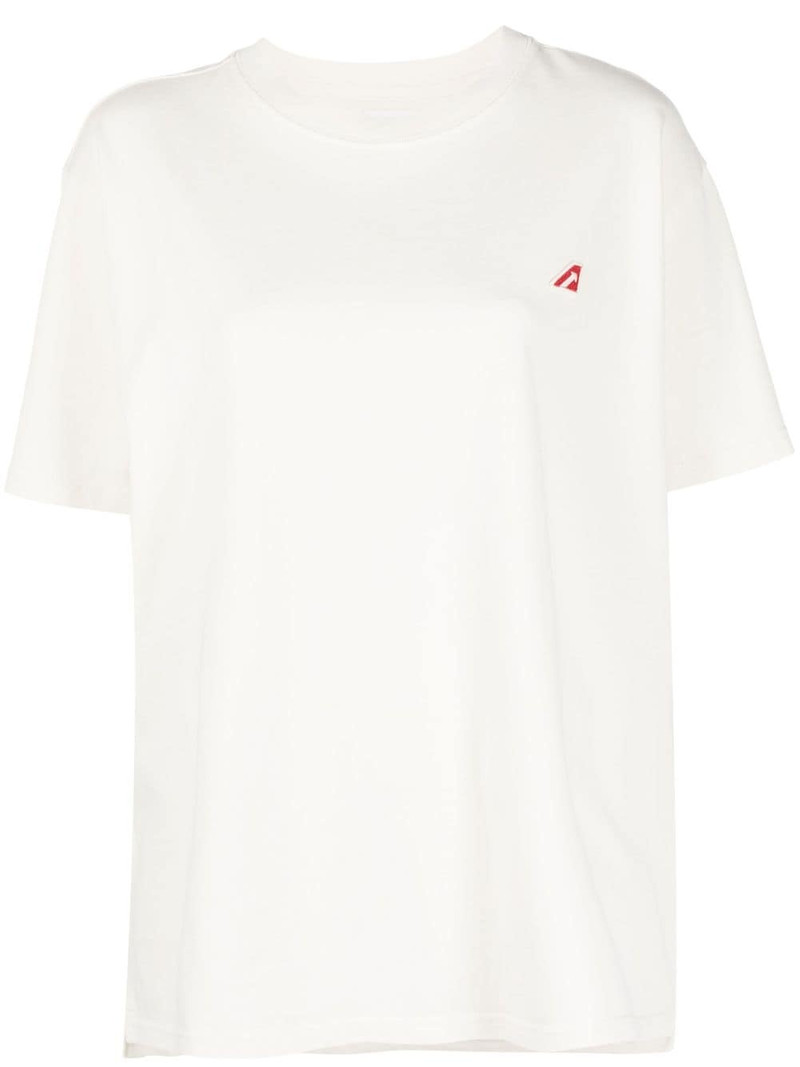 logo-patch cotton T-shirt 1