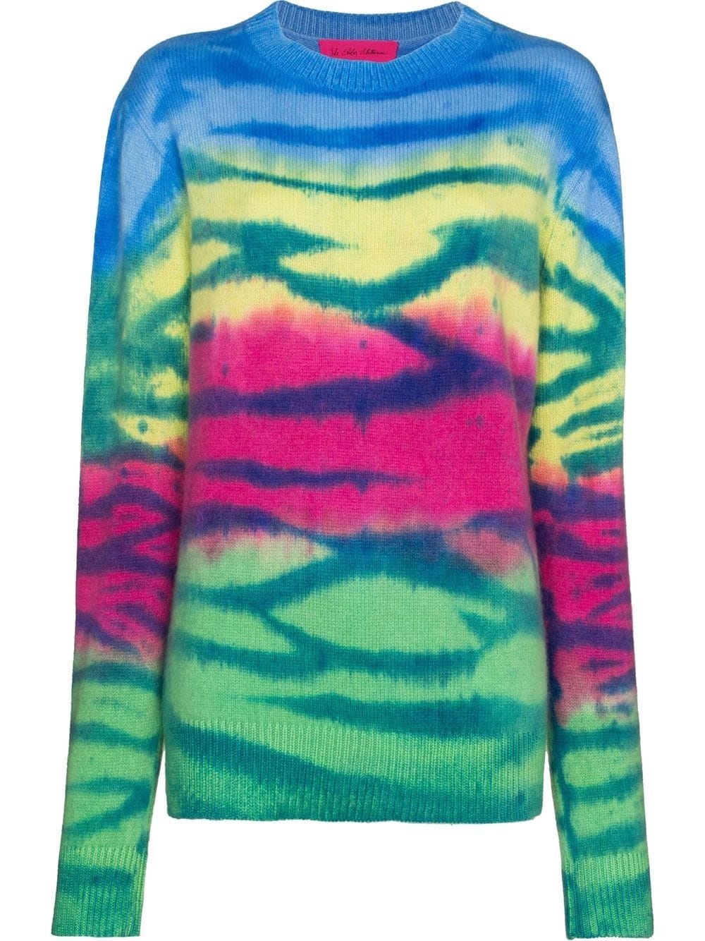 tie-dye cashmere jumper - 1