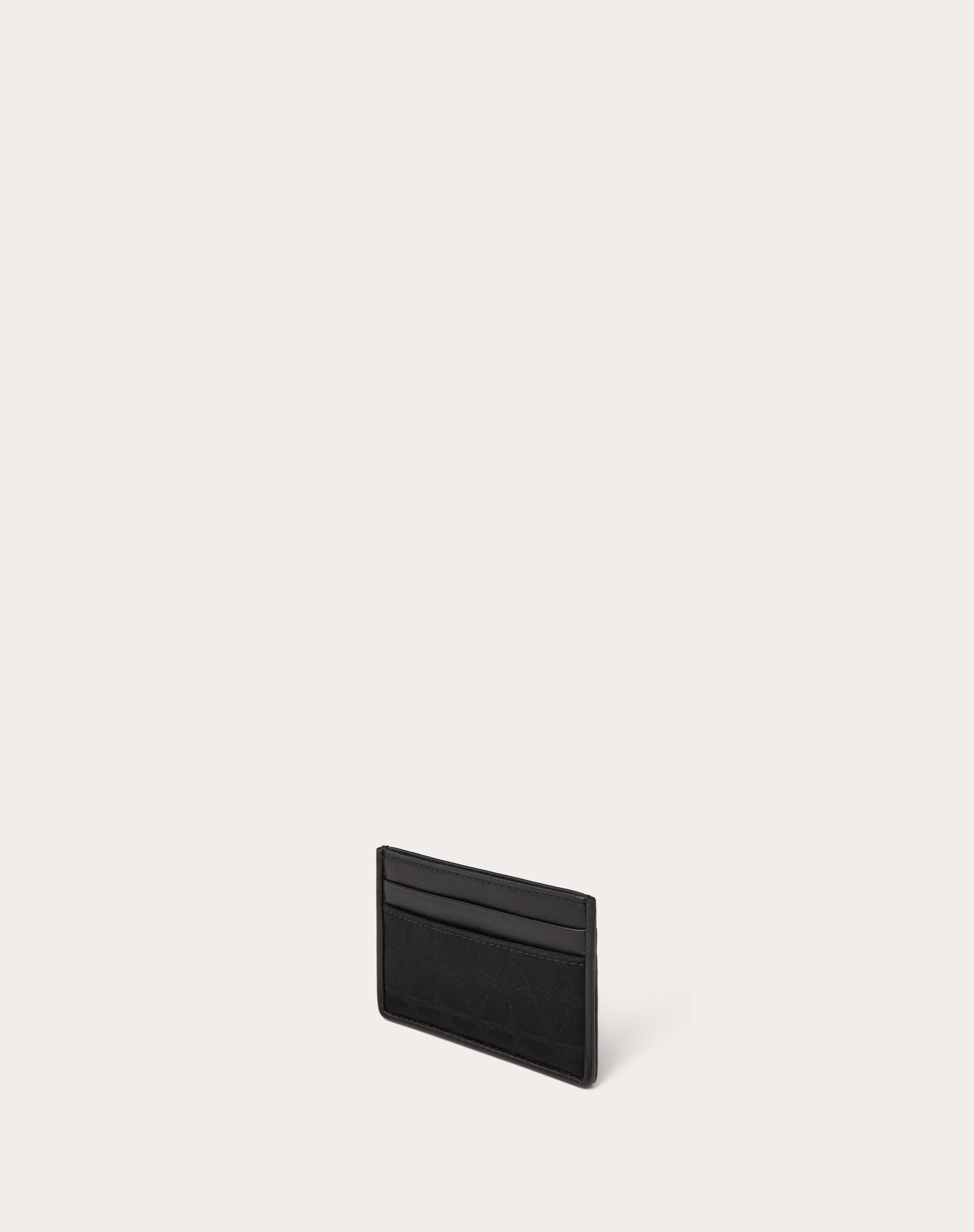 TOILE ICONOGRAPHE CARD HOLDER IN TECHNICAL FABRIC WITH LEATHER DETAILS - 4