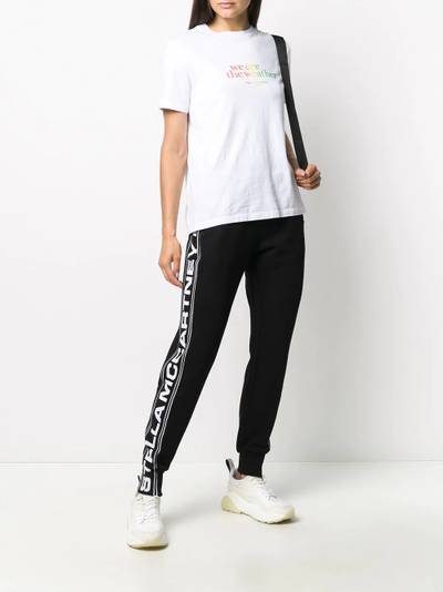 Stella McCartney logo stripe tapered track pants outlook