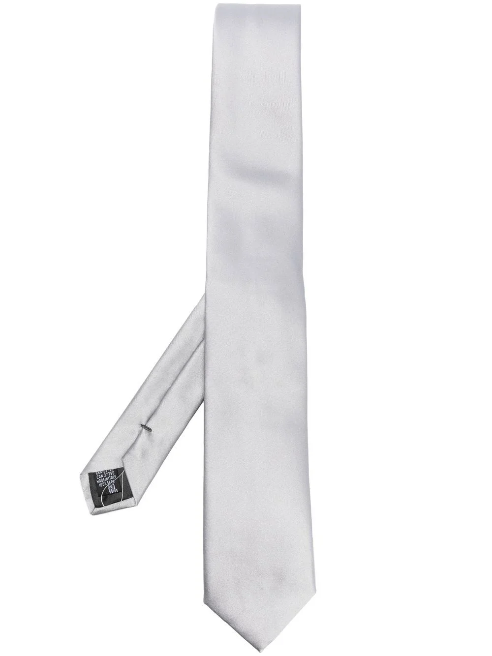 pointed-tip silk tie - 1