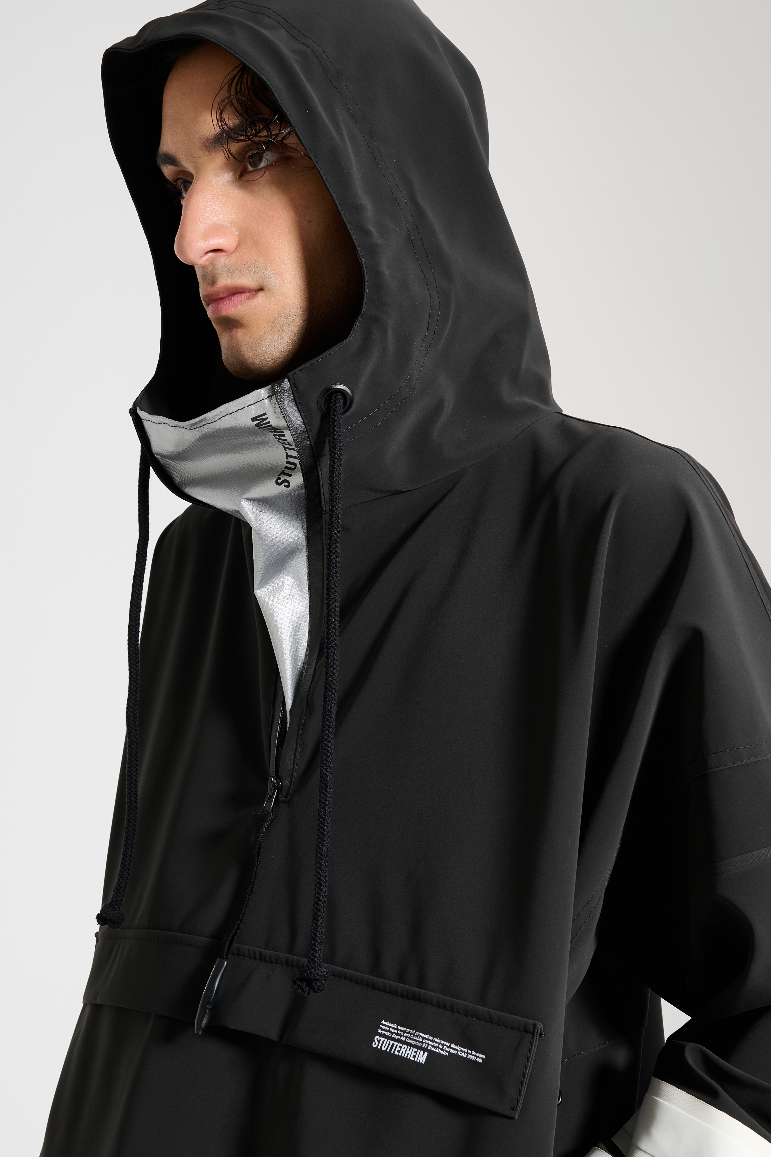 Forsa Stripe Anorak Black - 4
