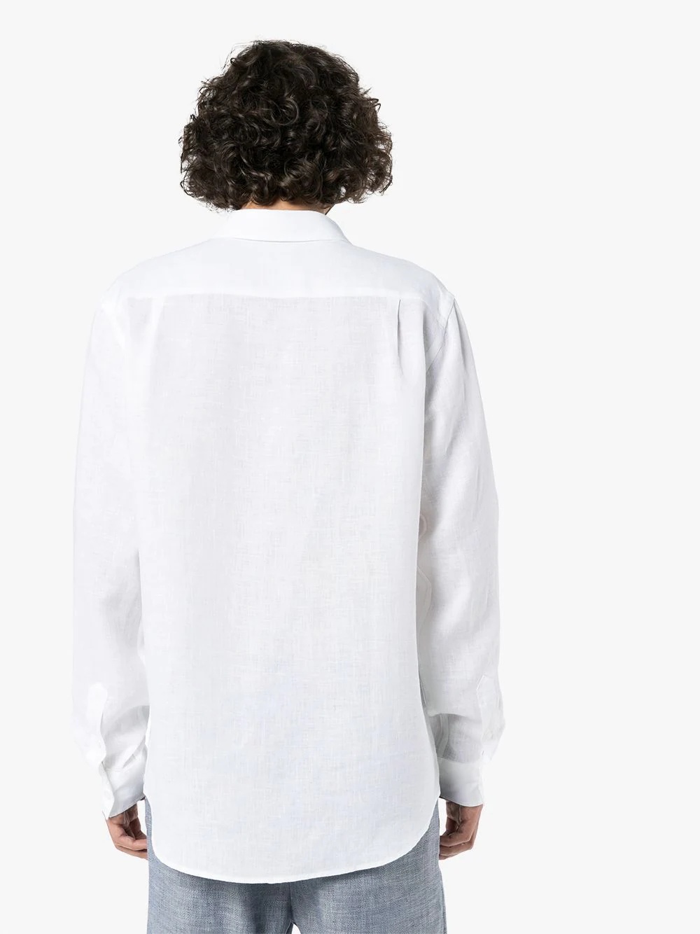 long-sleeve linen shirt - 3