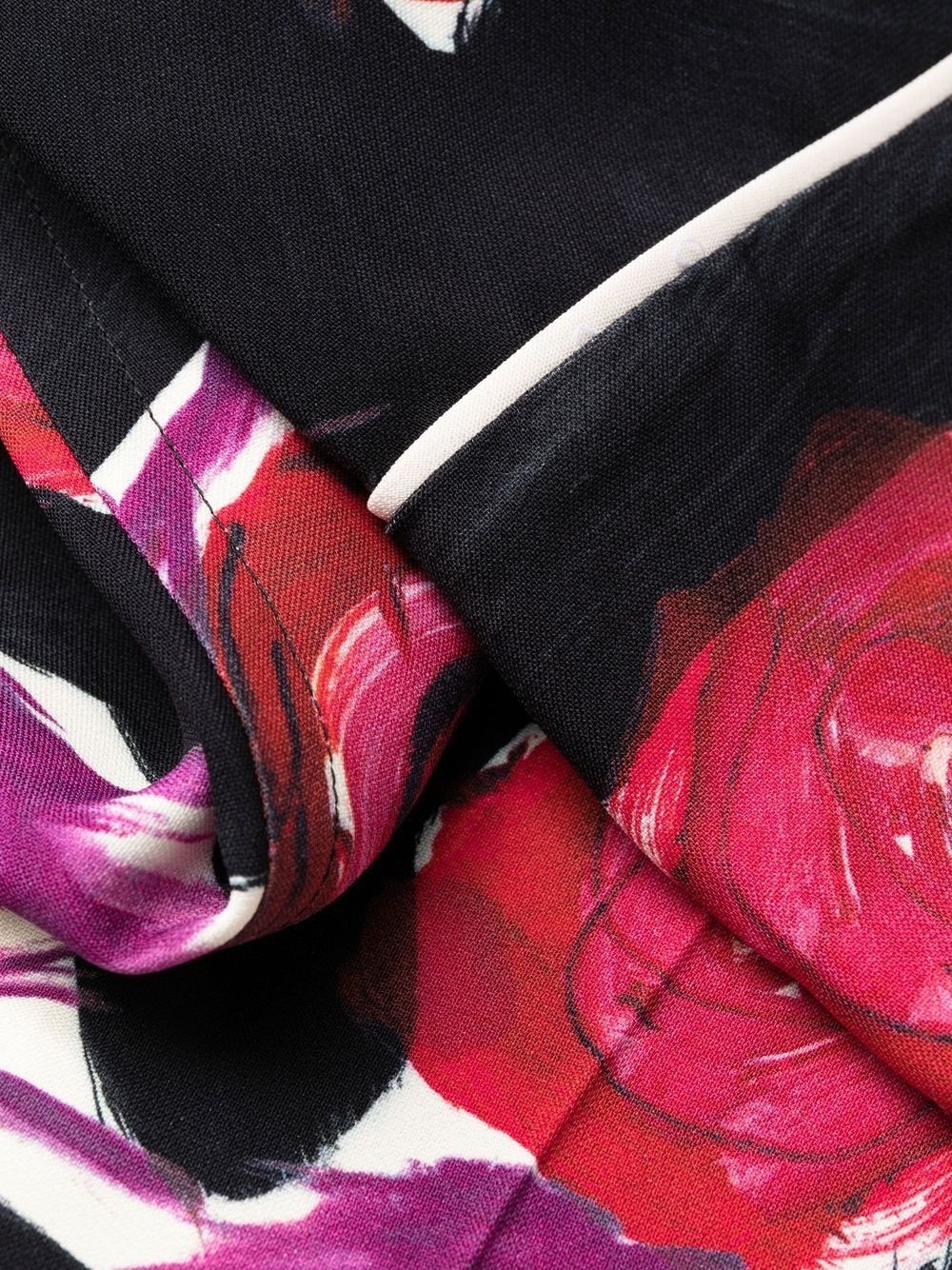 floral-print wide-leg trousers - 6