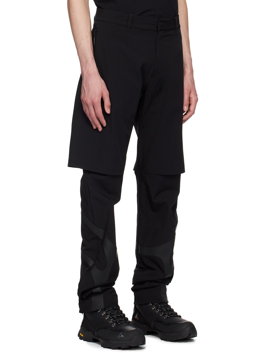 Black Layered Trousers - 2