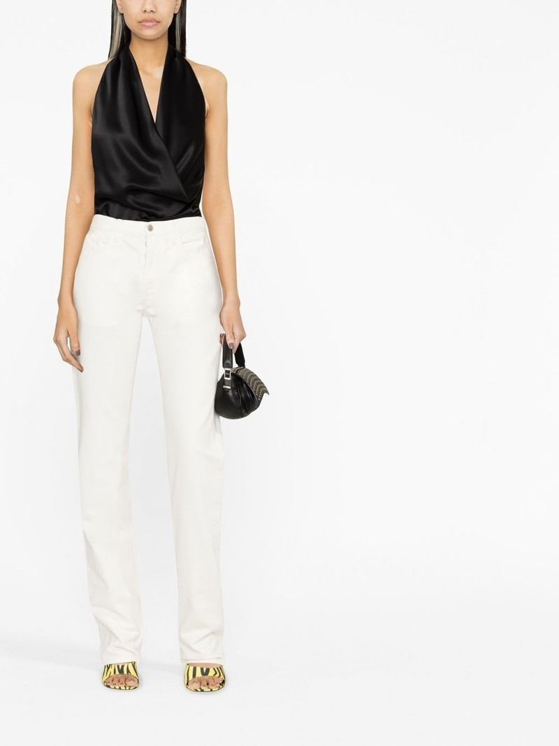 THE ATTICO high-rise straight-leg jeans outlook