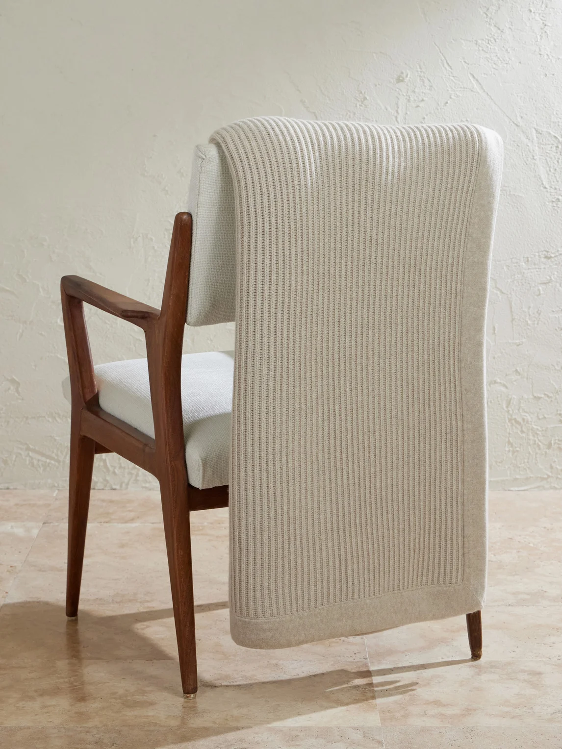 Ribbed Cashmere Blanket - 1