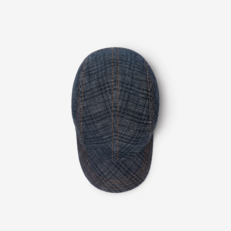Check Denim Baseball Cap 5