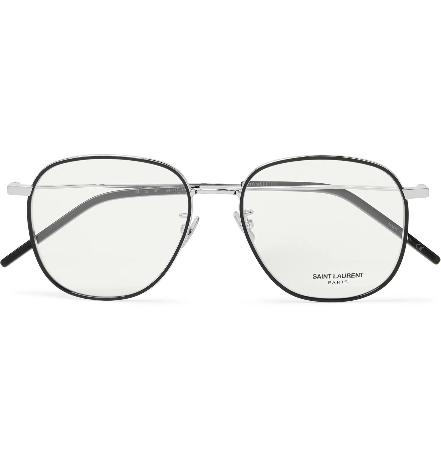 Round-Frame Silver-Tone and Acetate Optical Glasses - 1