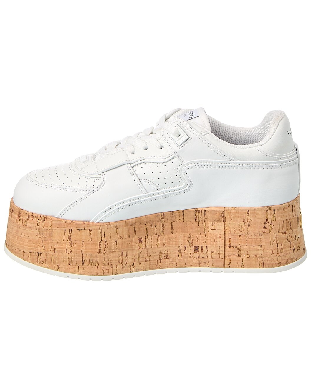 Valentino Freedots XL Leather & Cork Platform Sneaker - 2