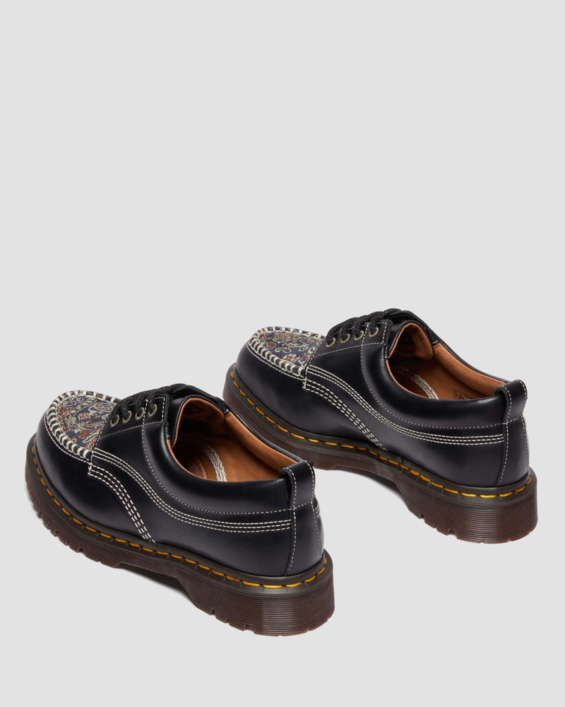 Lowell Leather & Jacquard Lace Up Moc Toe Shoes 9