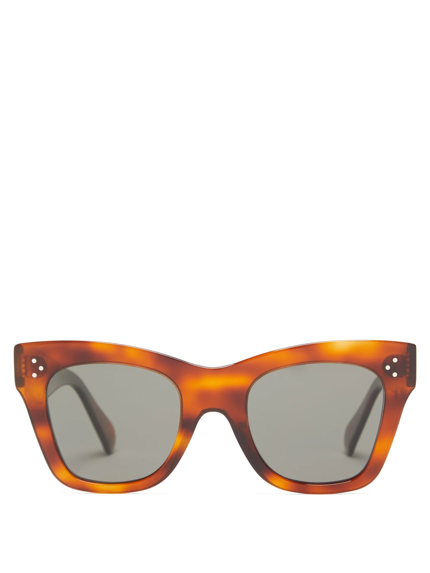 Square tortoiseshell-acetate sunglasses - 1