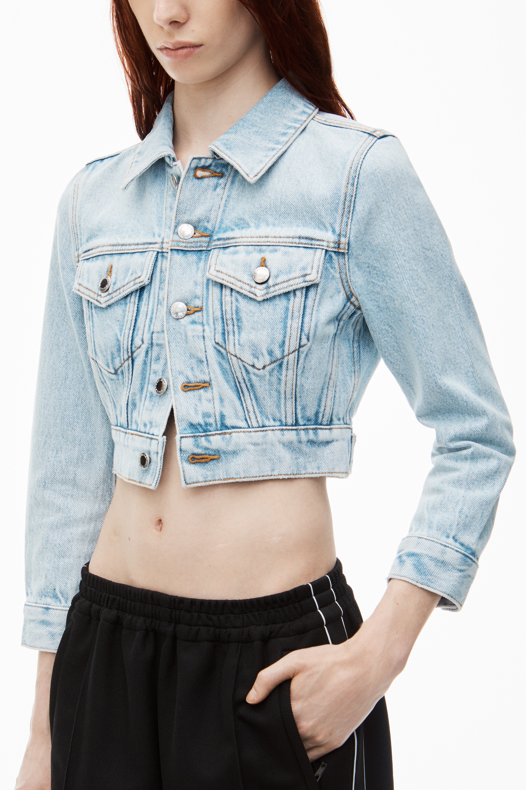 Alexander Wang Shrunken Trucker Jacket | REVERSIBLE