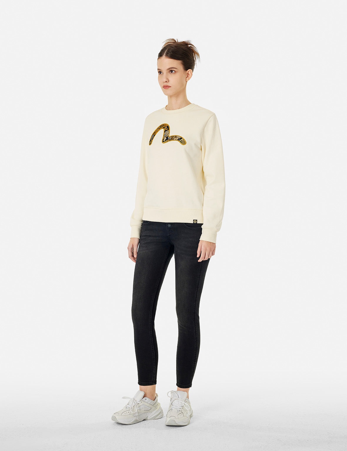 SEAGULL BROCADE APPLIQUÉ AND LOGO EMBROIDERY REGULAR FIT SWEATSHIRT - 3
