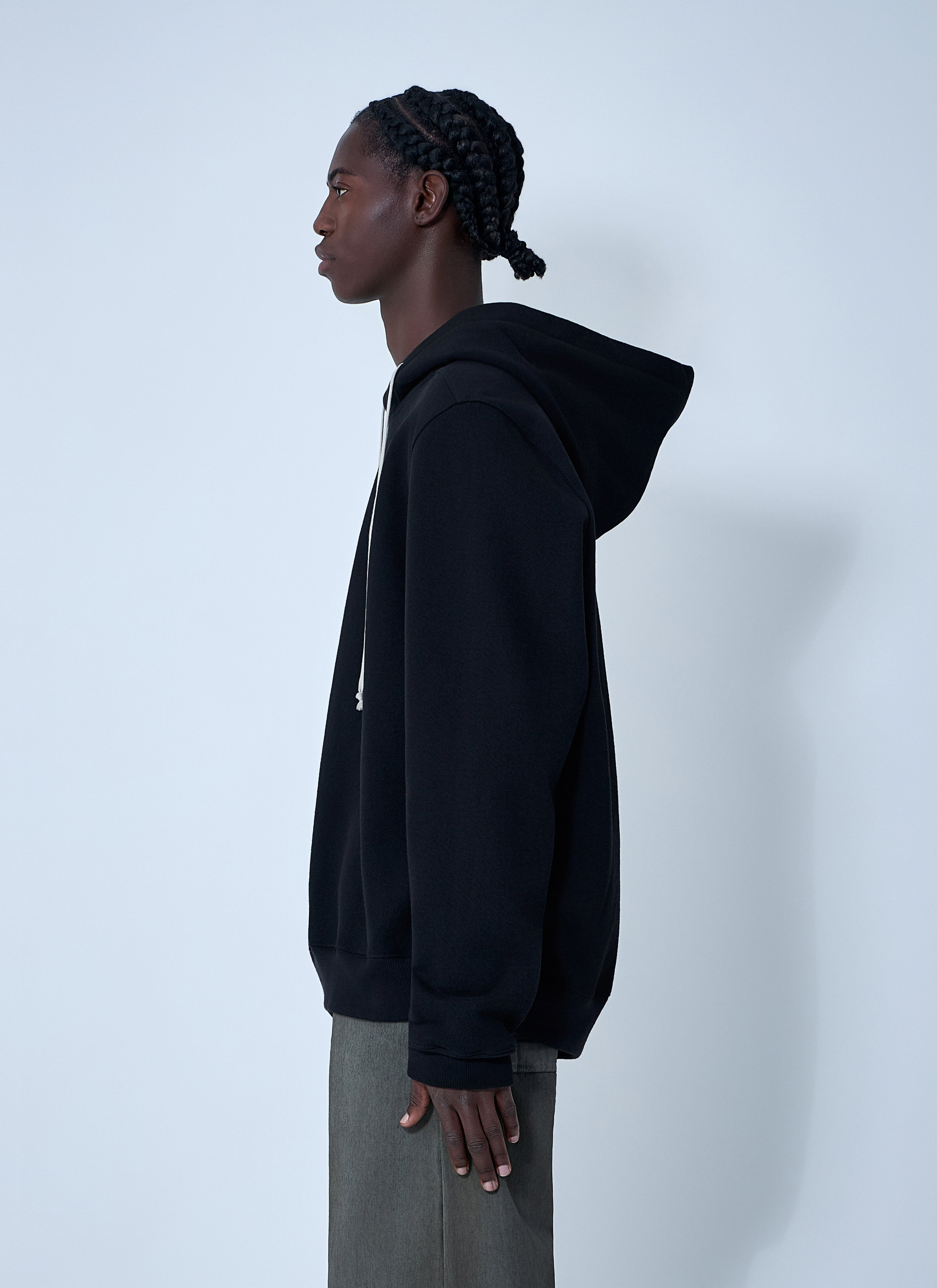 Rick Owens Men Cotton Hooded Sweatshirt - 3