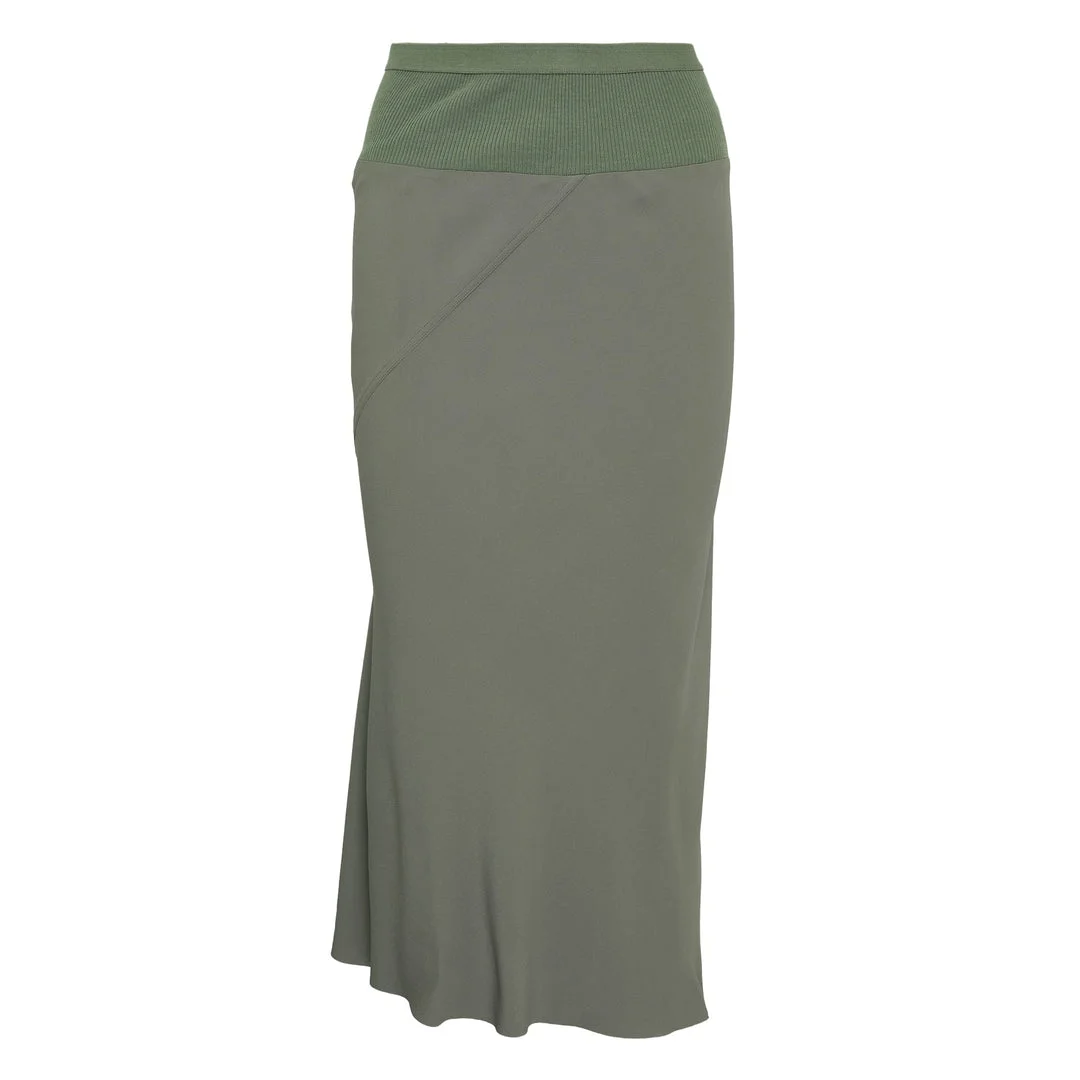 Knee Bias Skirt Cocoon Crepe - 1