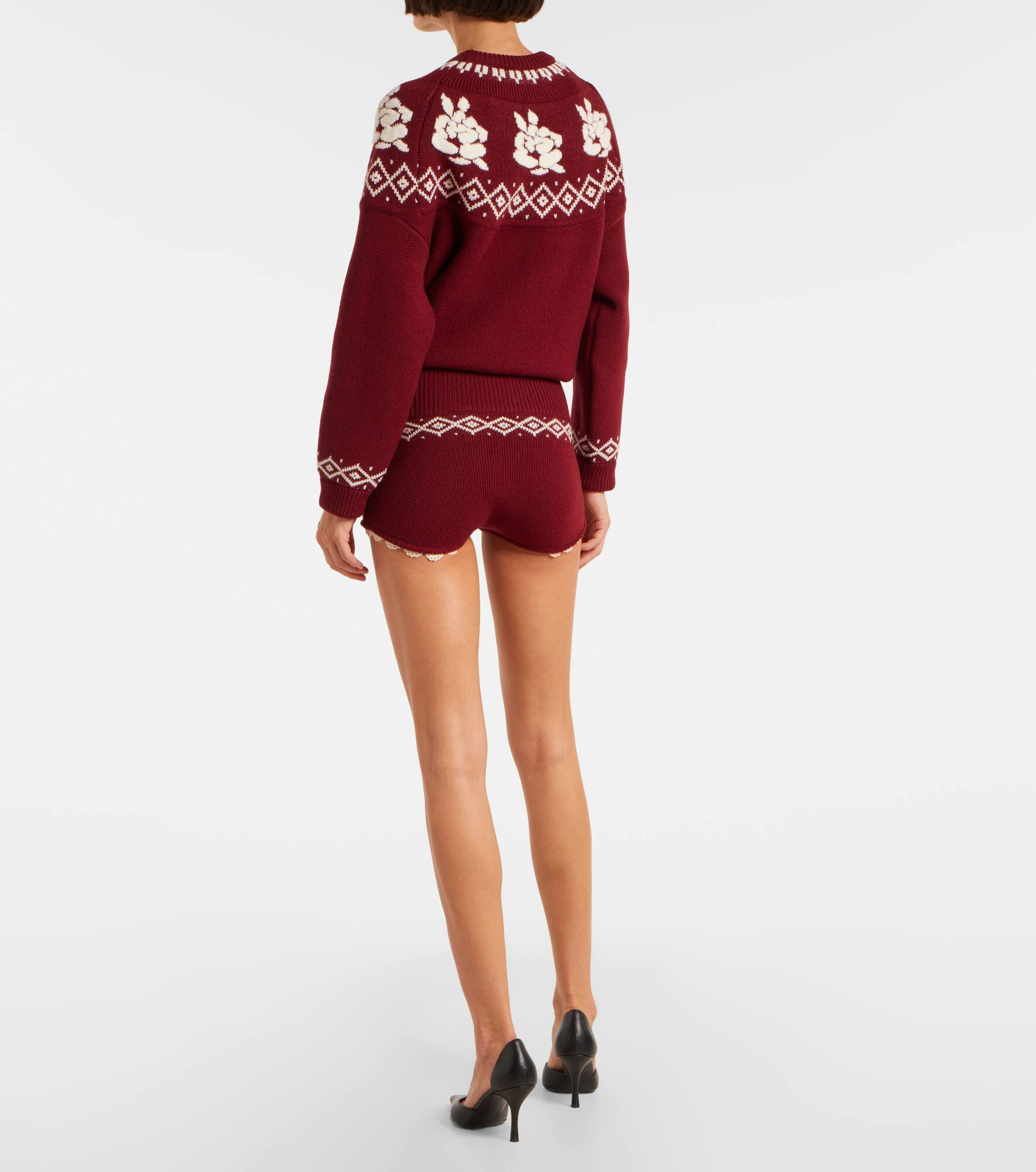 Crochet wool shorts - 3