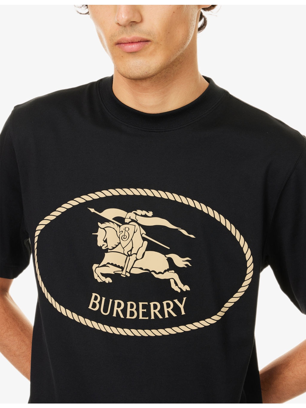 Brand-Print Crewneck Cotton-Jersey T-Shirt - 5