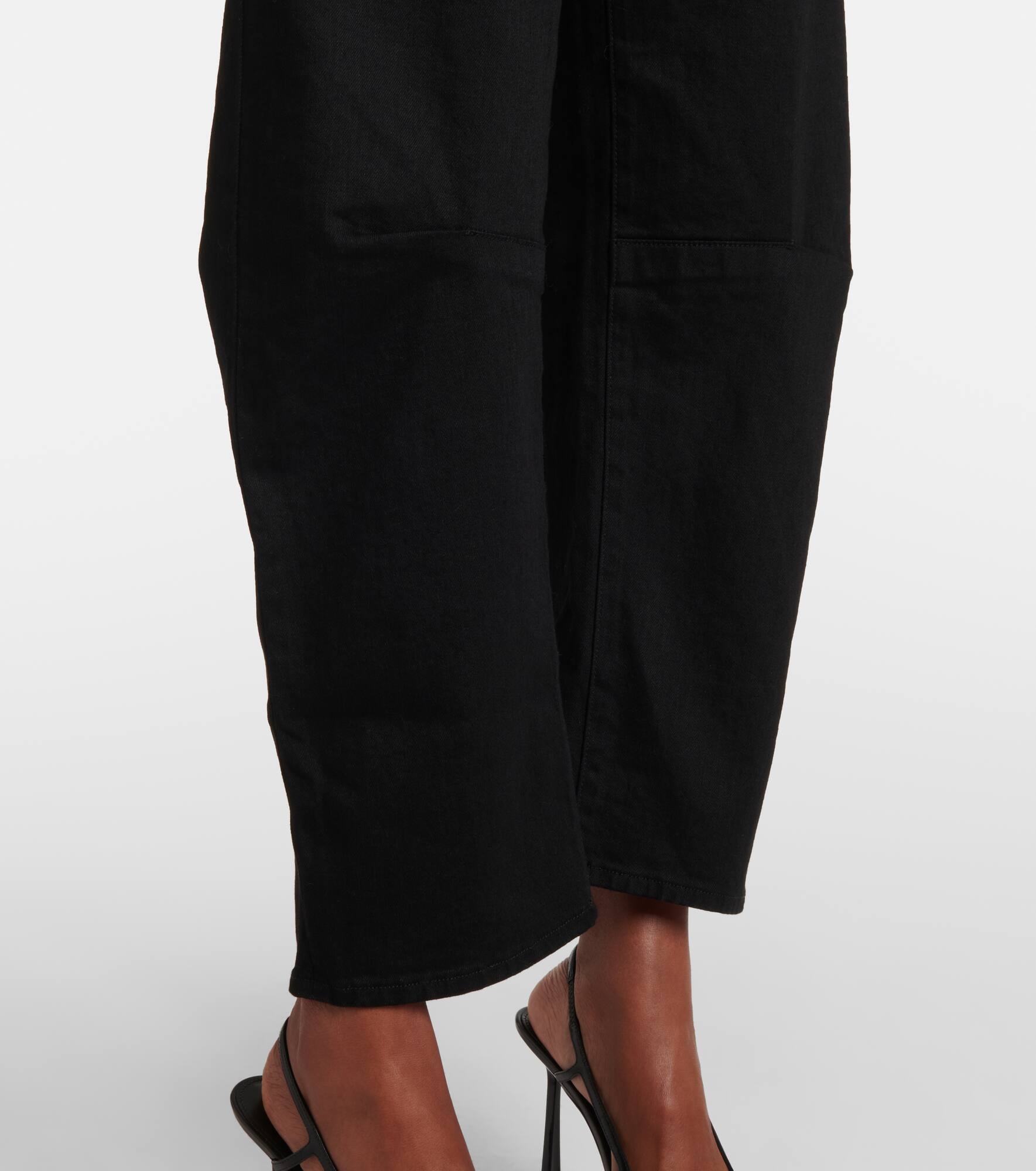 Shon high-rise barrel-leg jeans - 5