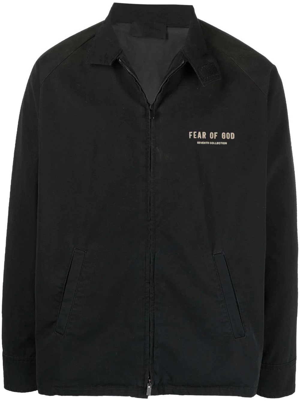 logo-print lightweight jacket - 1