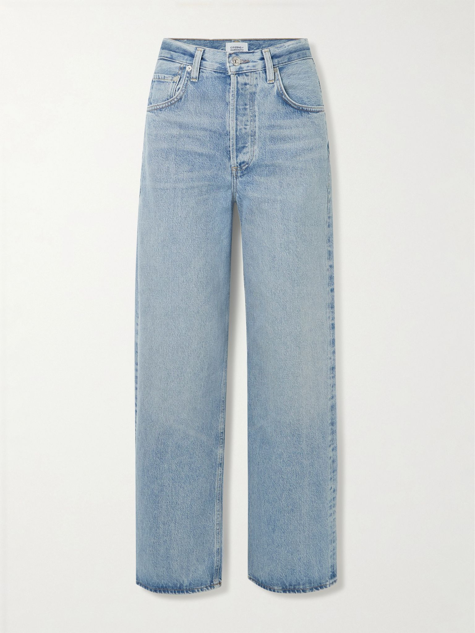 Ayla Baggy high-rise wide-leg jeans Light denim - 1