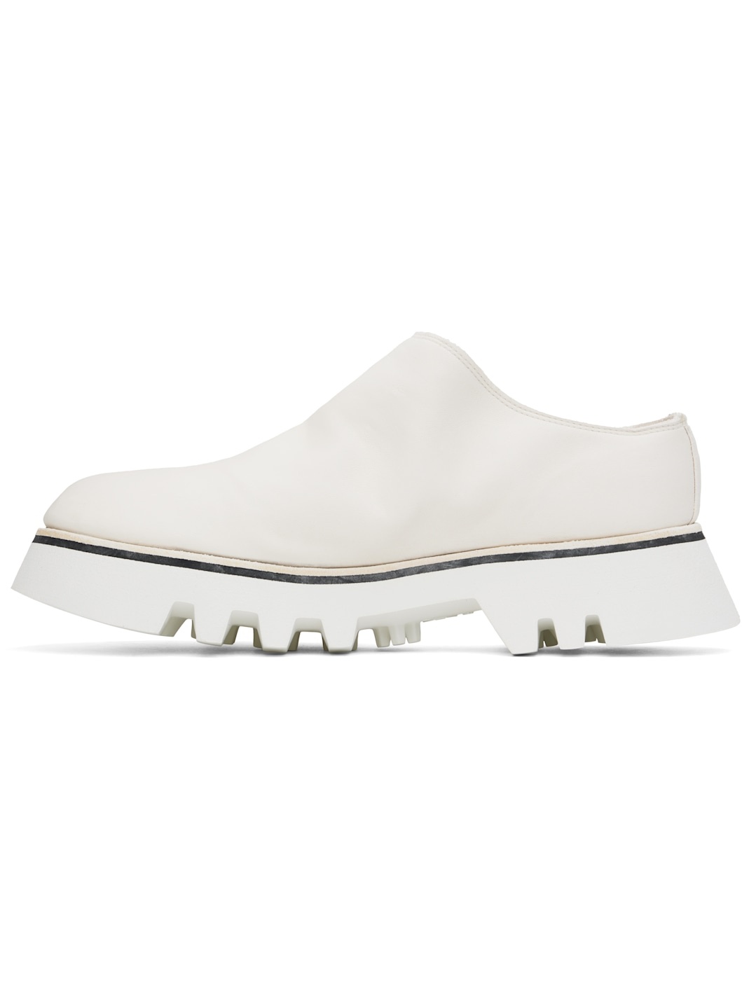 White Soft Horse Full Grain Slip-on Loafers - 3