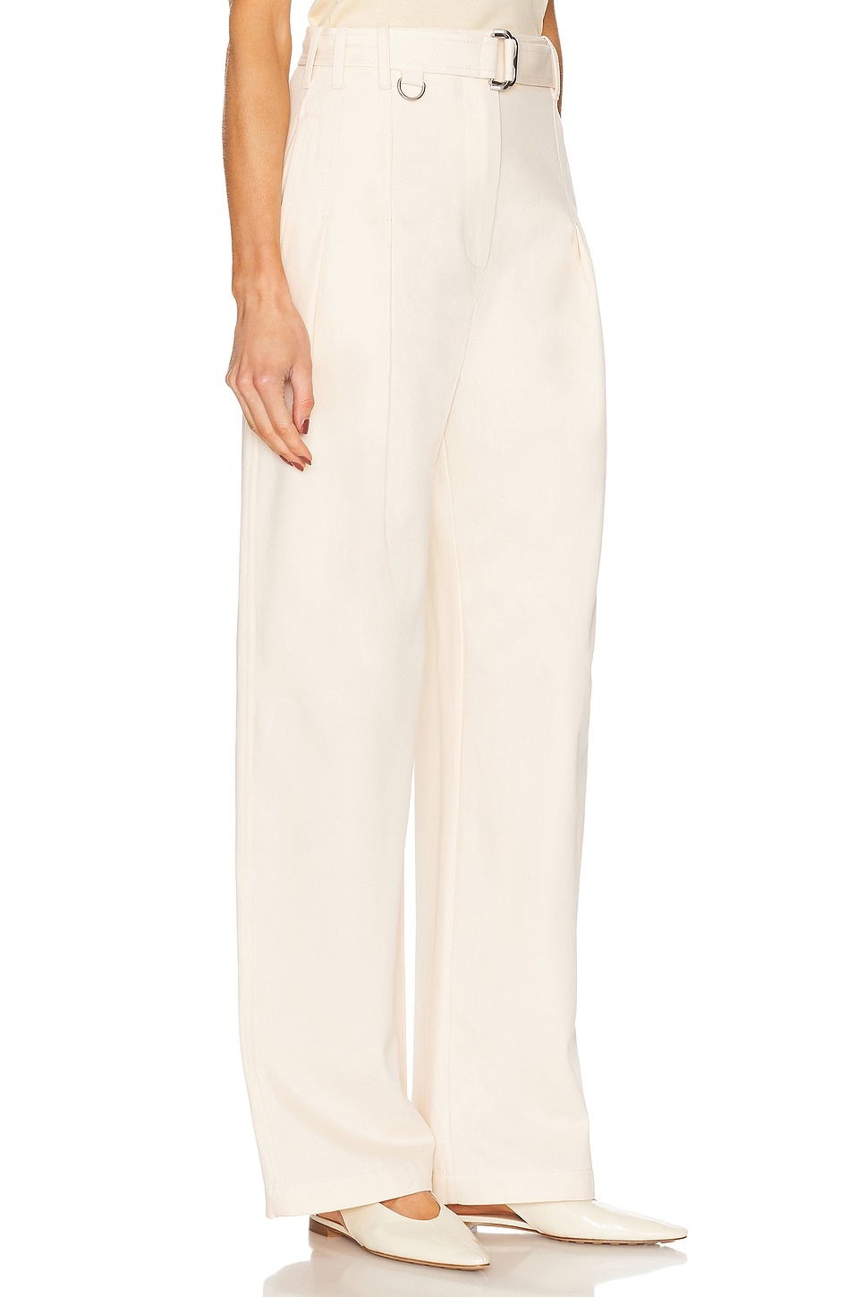 High Waisted Pleated Trouser - 2