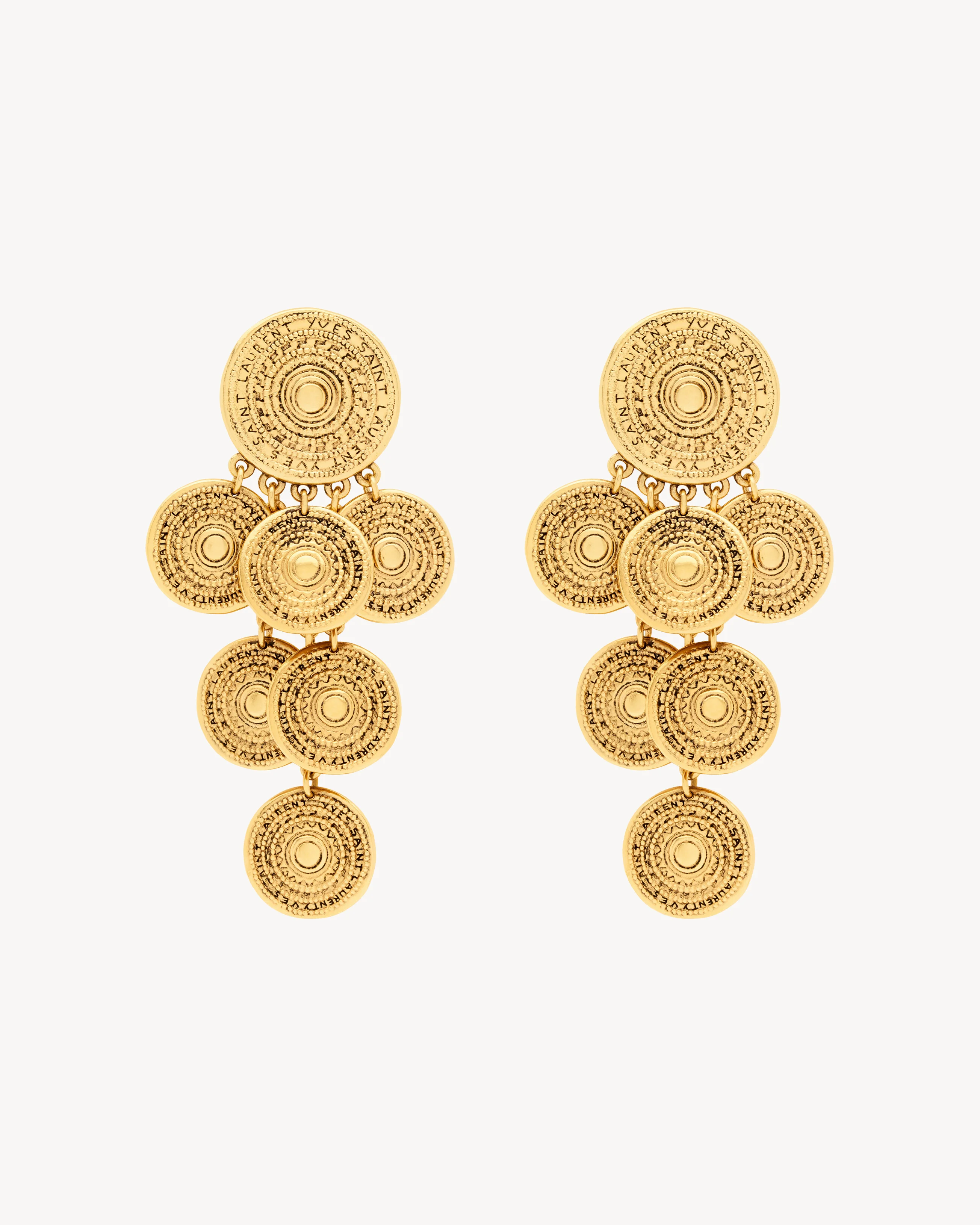 YVES SAINT LAURENT CHARM EARRINGS IN METAL - 1