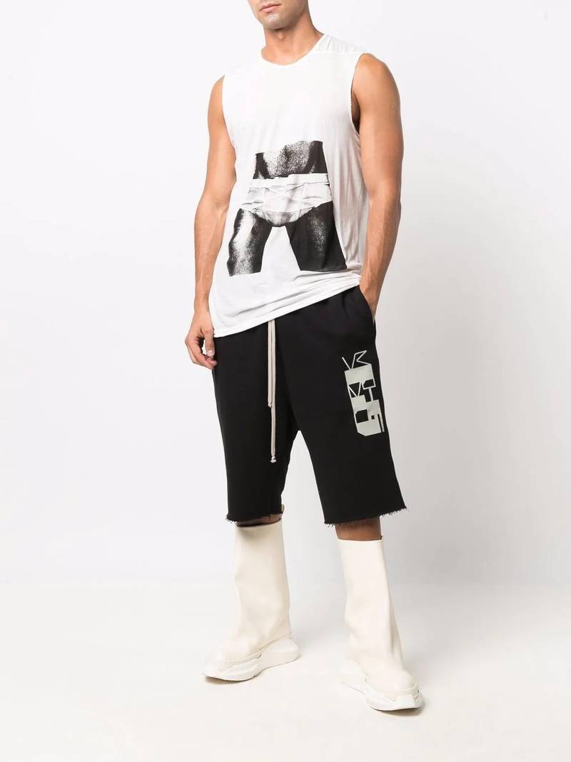 Rick Owens DRKSHDW Bela drawstring track shorts outlook