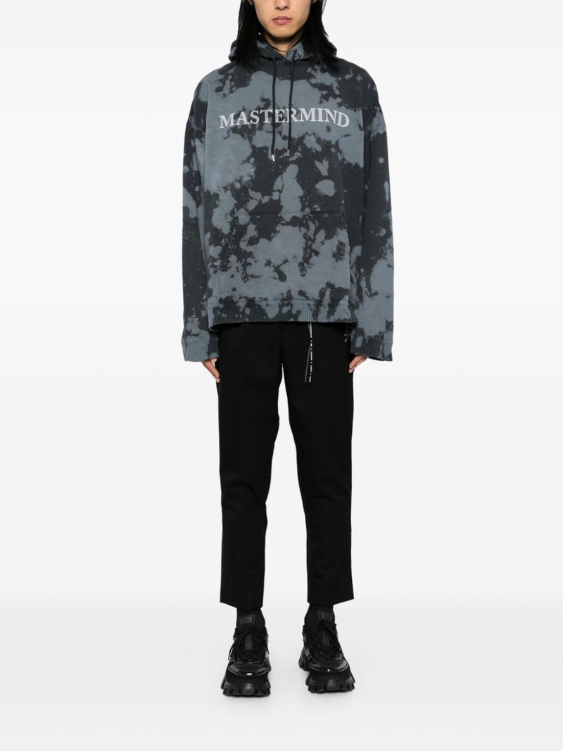 MASTERMIND WORLD logo print cotton hoodie outlook