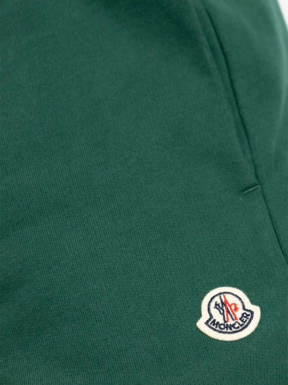 logo-patch cotton track pants - 5