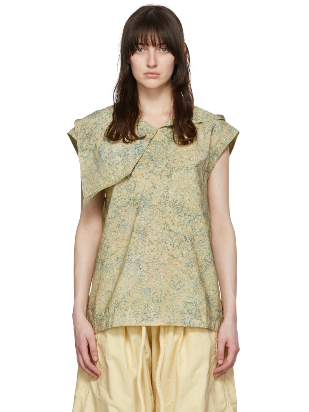 Yellow Cotton Blouse - 1
