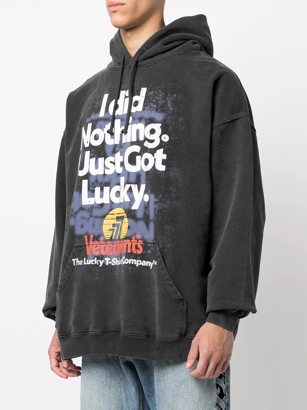 slogan-print hoodie - 4