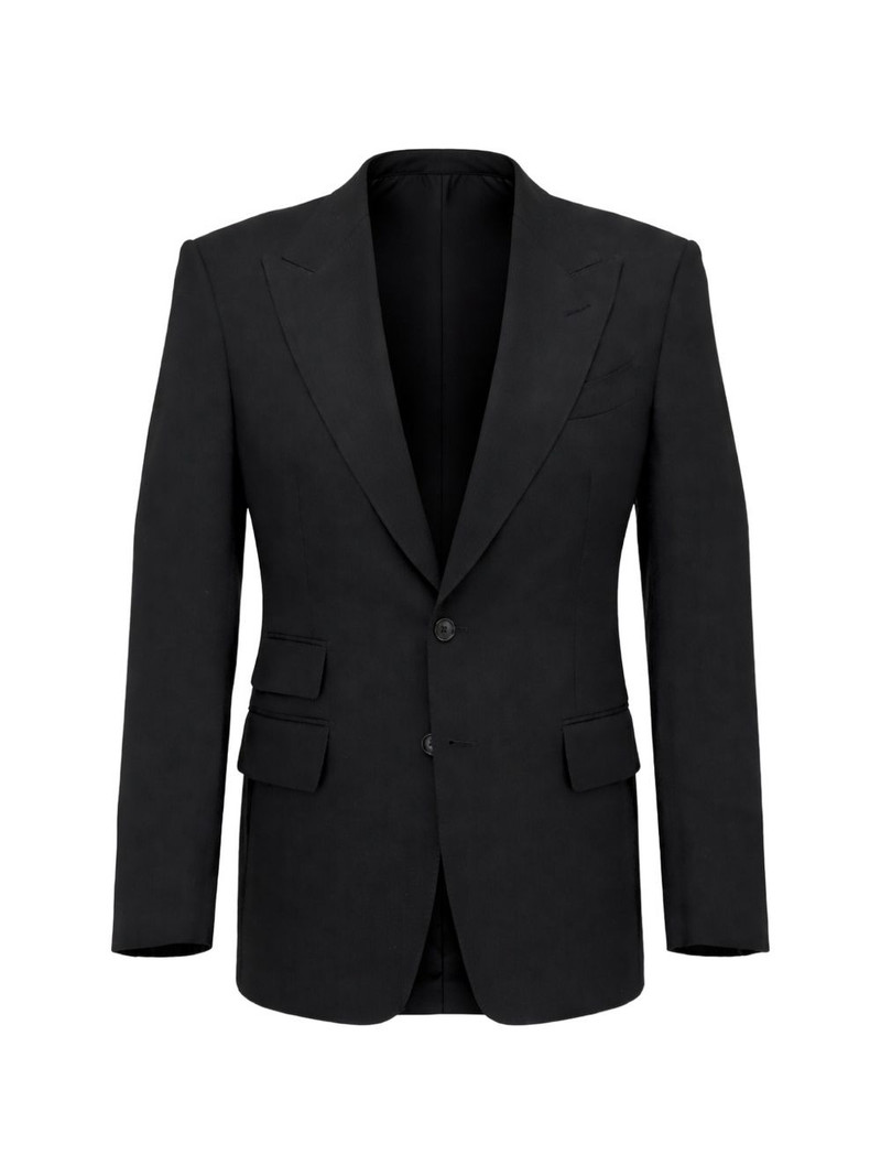 notched lapels two-button blazer 1