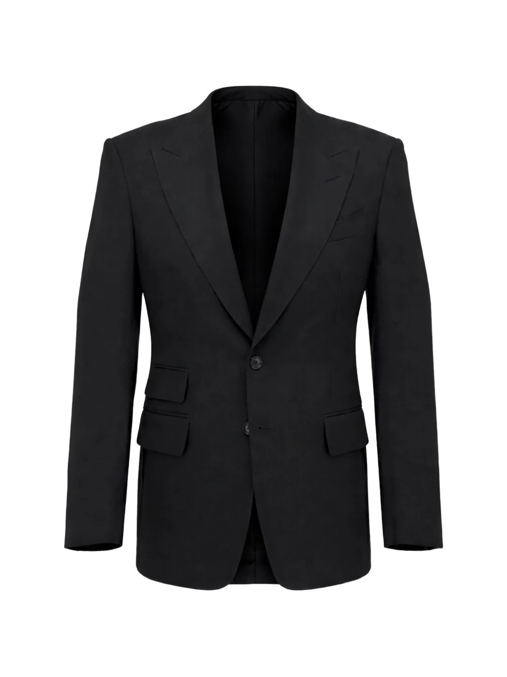 notched lapels two-button blazer - 1