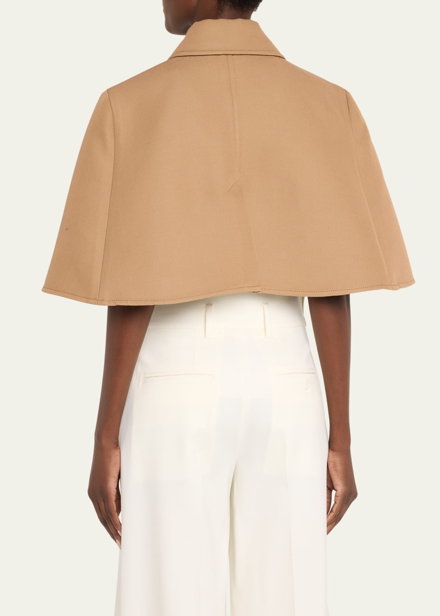 Estroso Virgin Wool Cape - 3