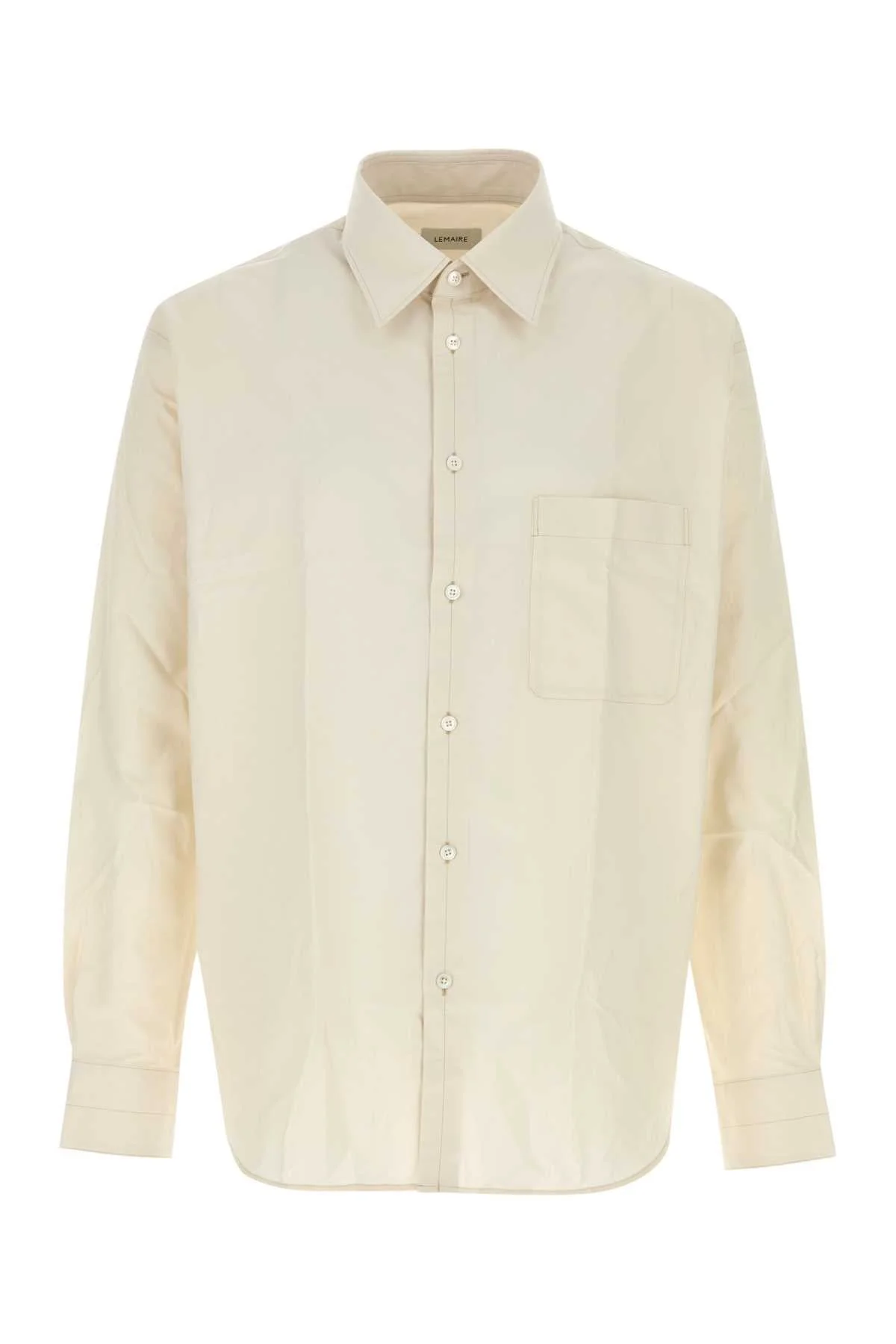 Lemaire Men Sand Poplin Shirt - 1