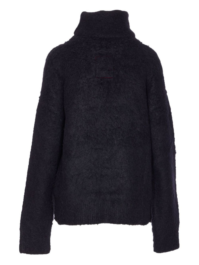 UMA WANG high-neck long-sleeve sweater outlook