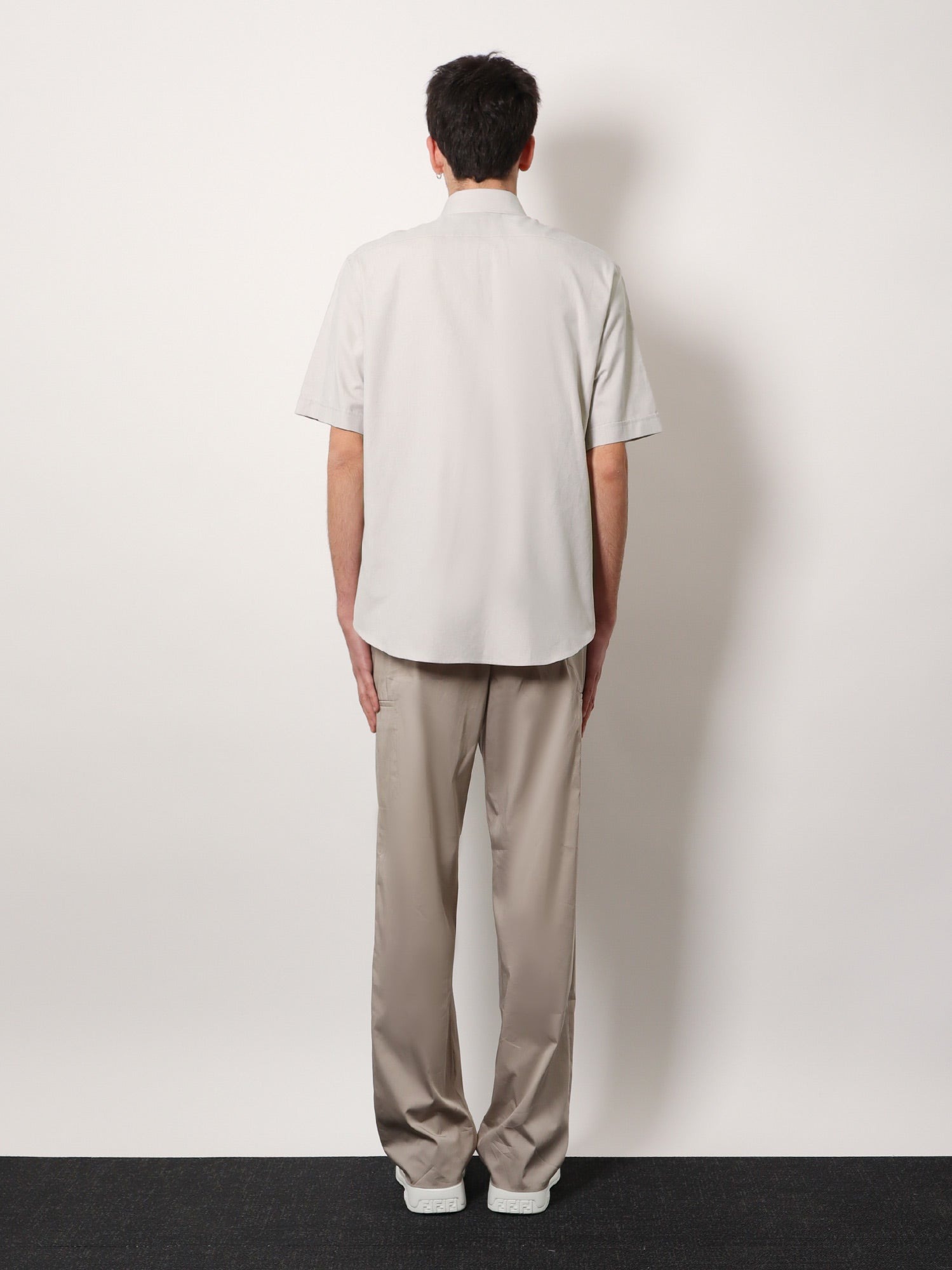 Fendi Oxford Shirt With Fendi Crest Embroidery - 4