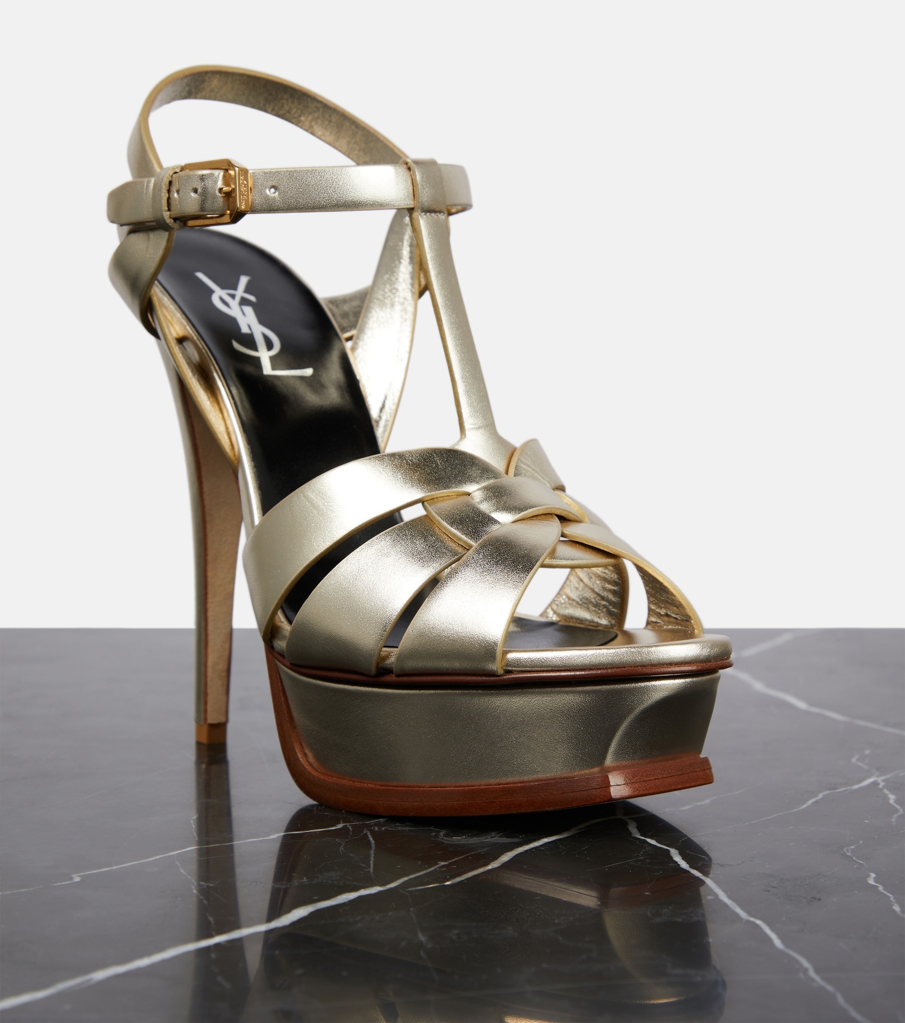 Tribute 105 leather platform sandals - 6