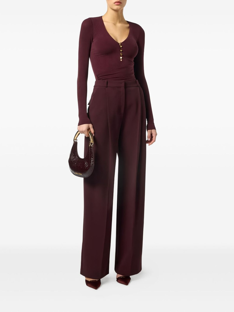 ELISABETTA FRANCHI button long-sleeve T-shirt outlook