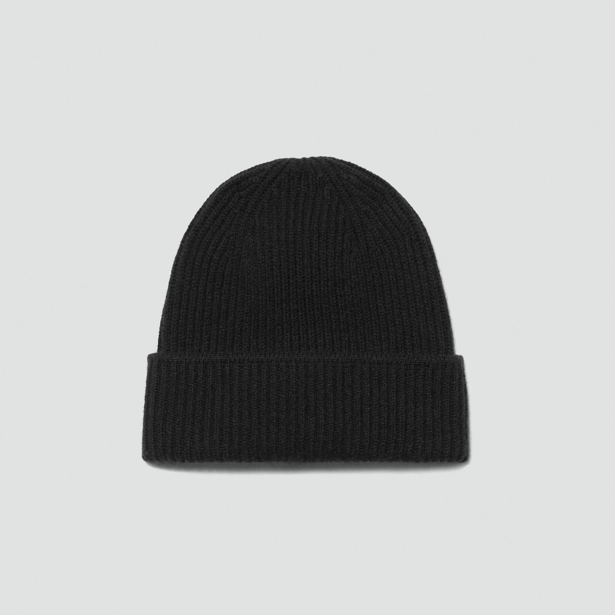 Ribbed Beanie in Cashmere - 1