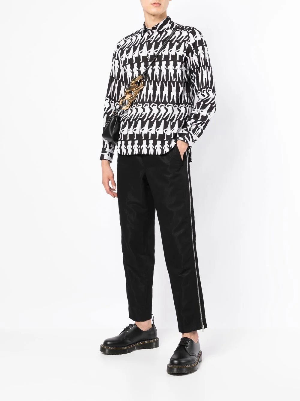 SIDE ZIP-DETAIL TROUSERS - 2