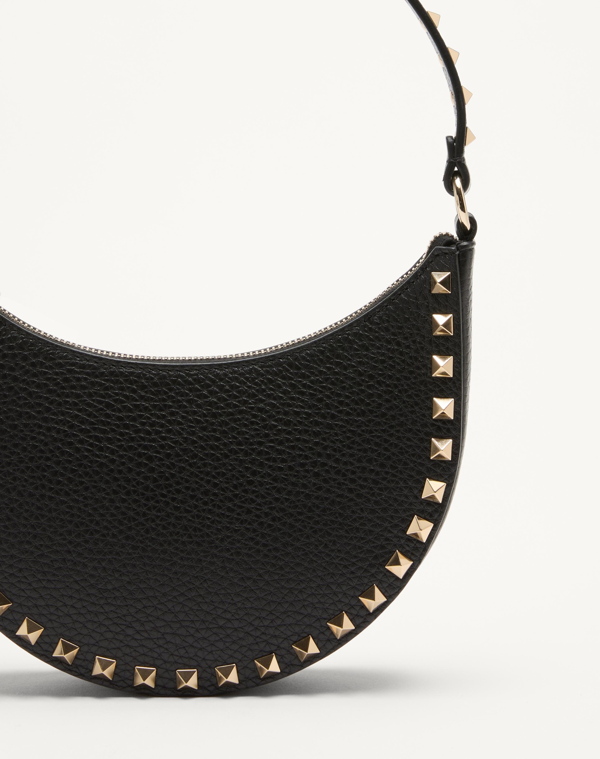 MINI ROCKSTUD HOBO BAG IN GRAINY CALFSKIN - 8
