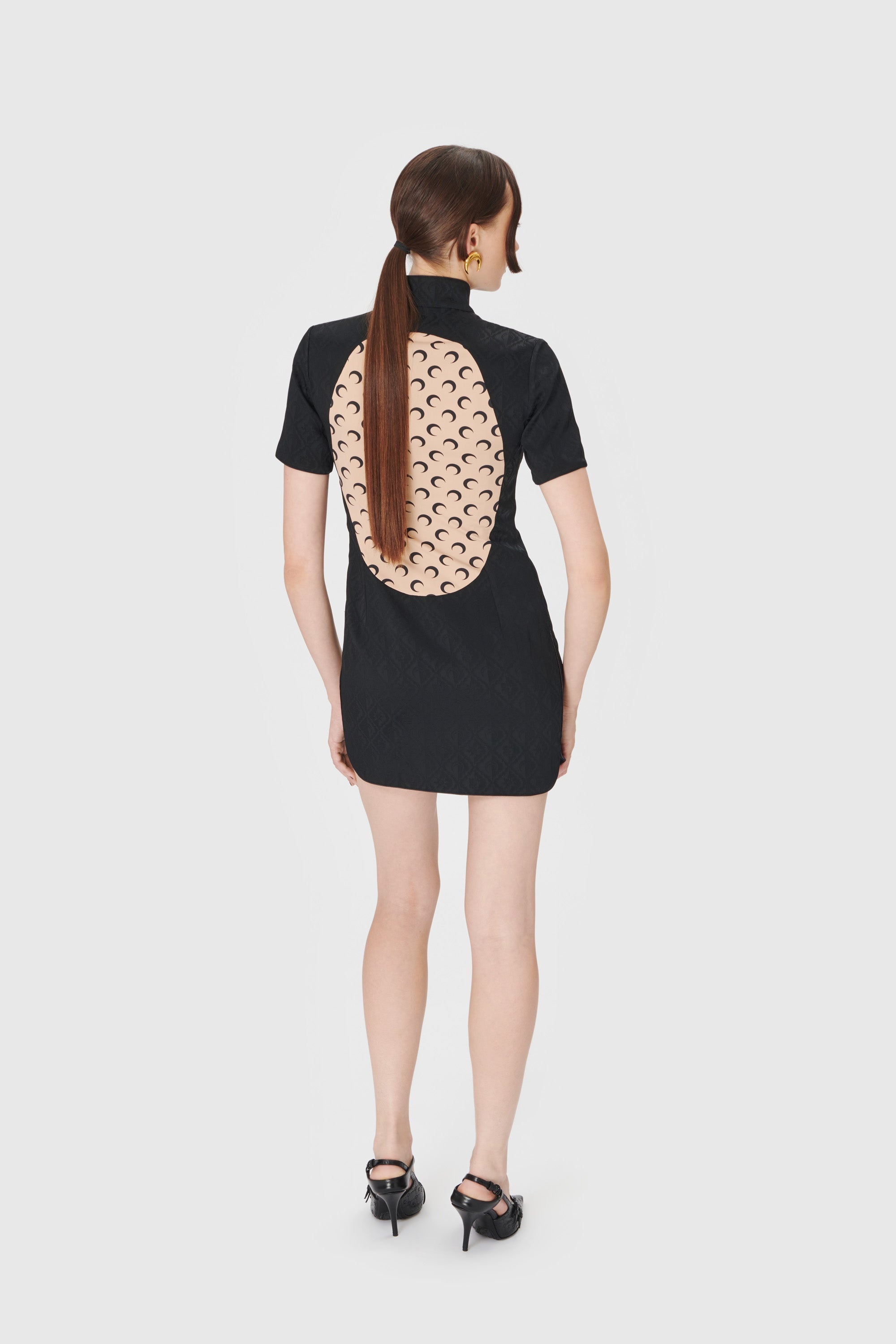 Jacquard Viscose Mini Dress - 4