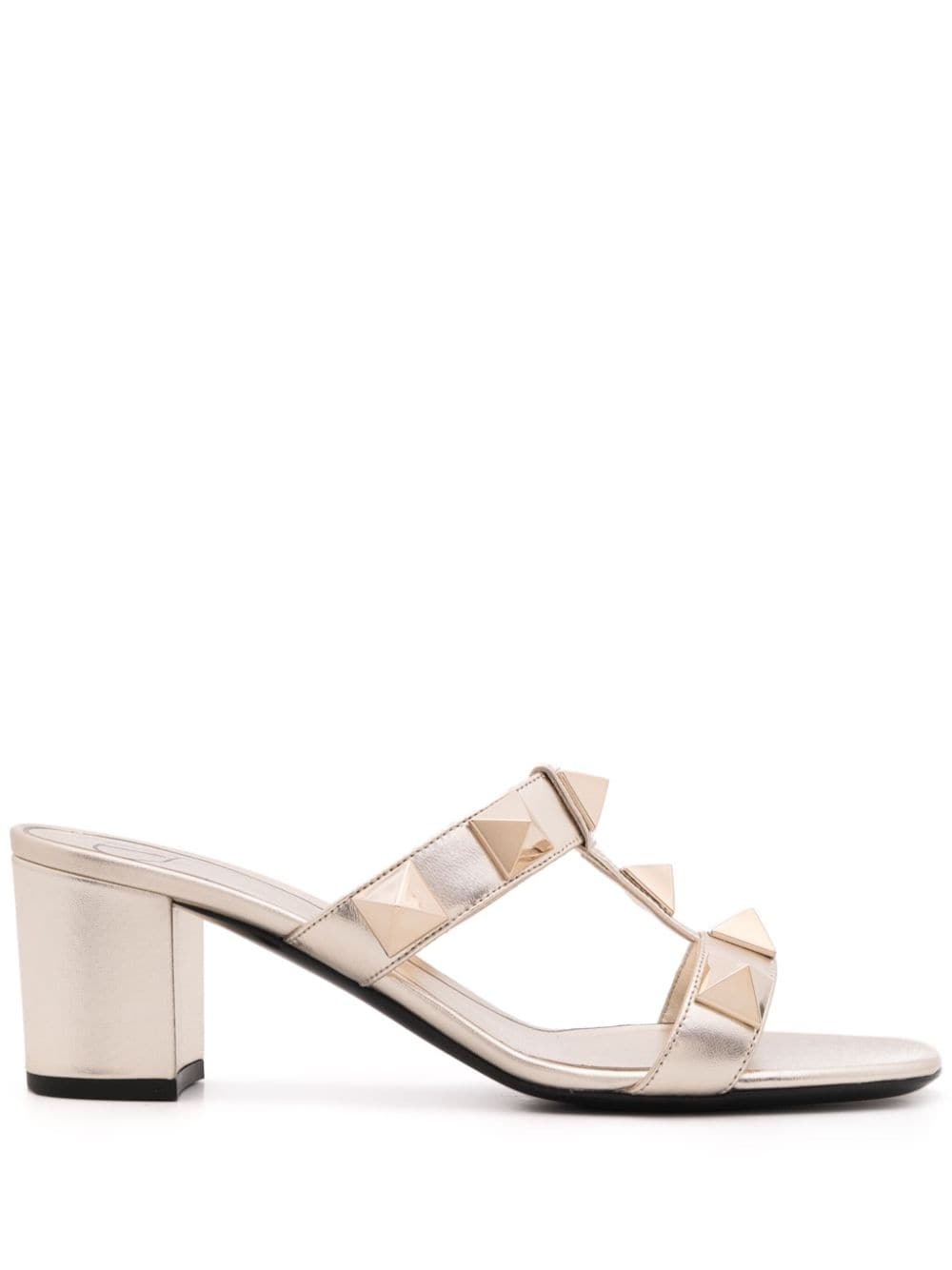 Roman Stud metallic sandals - 1