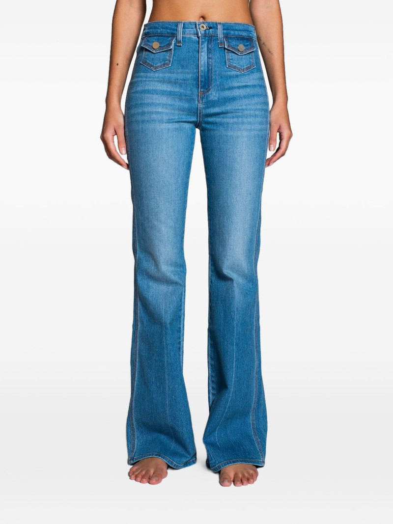 70's flap-pocket flared jeans 1